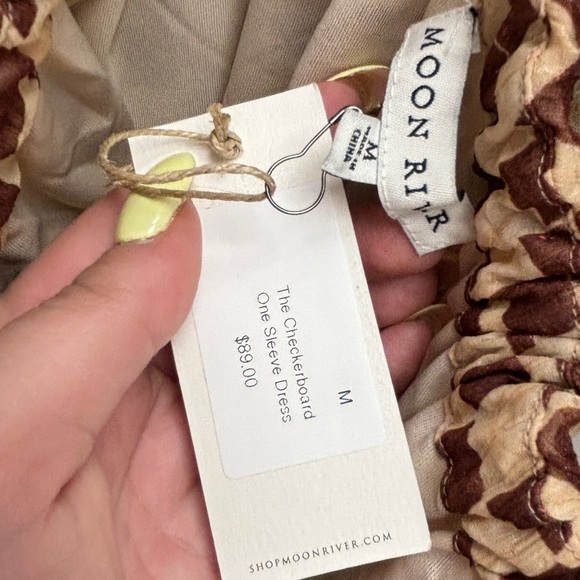 Checkerboard one sleeve maxi NWT - Picture 7 of 7